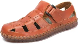 Shaire Men's Casual Sandals Slippers Beach Sandals Men's Closed Toe Fisherman Sandals