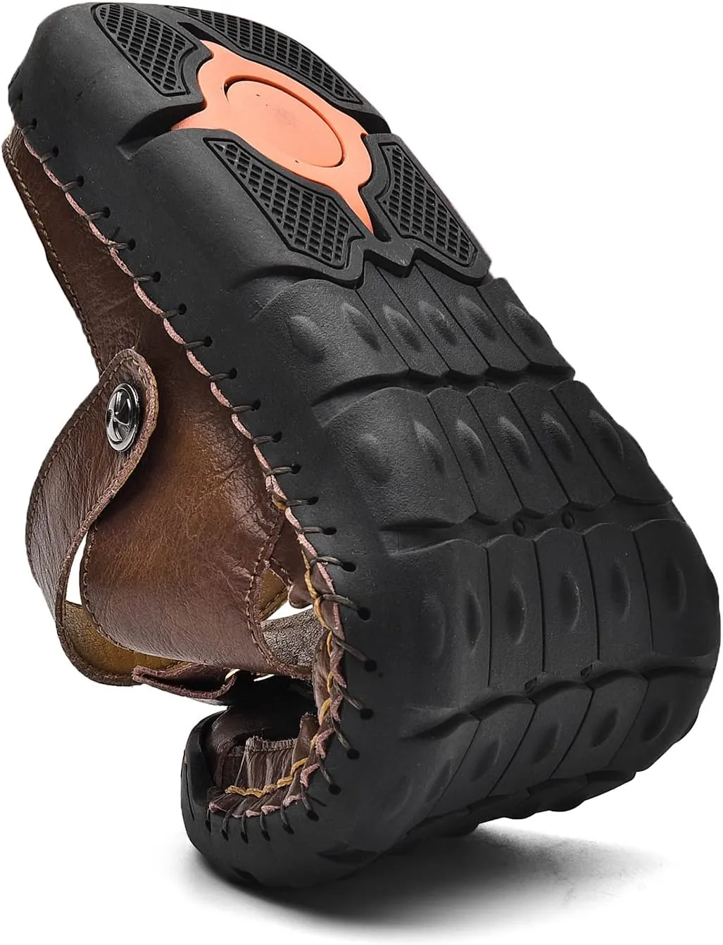 Shaire Men'S Sandals Outdoor Leather Closed Toe Beach Shoes