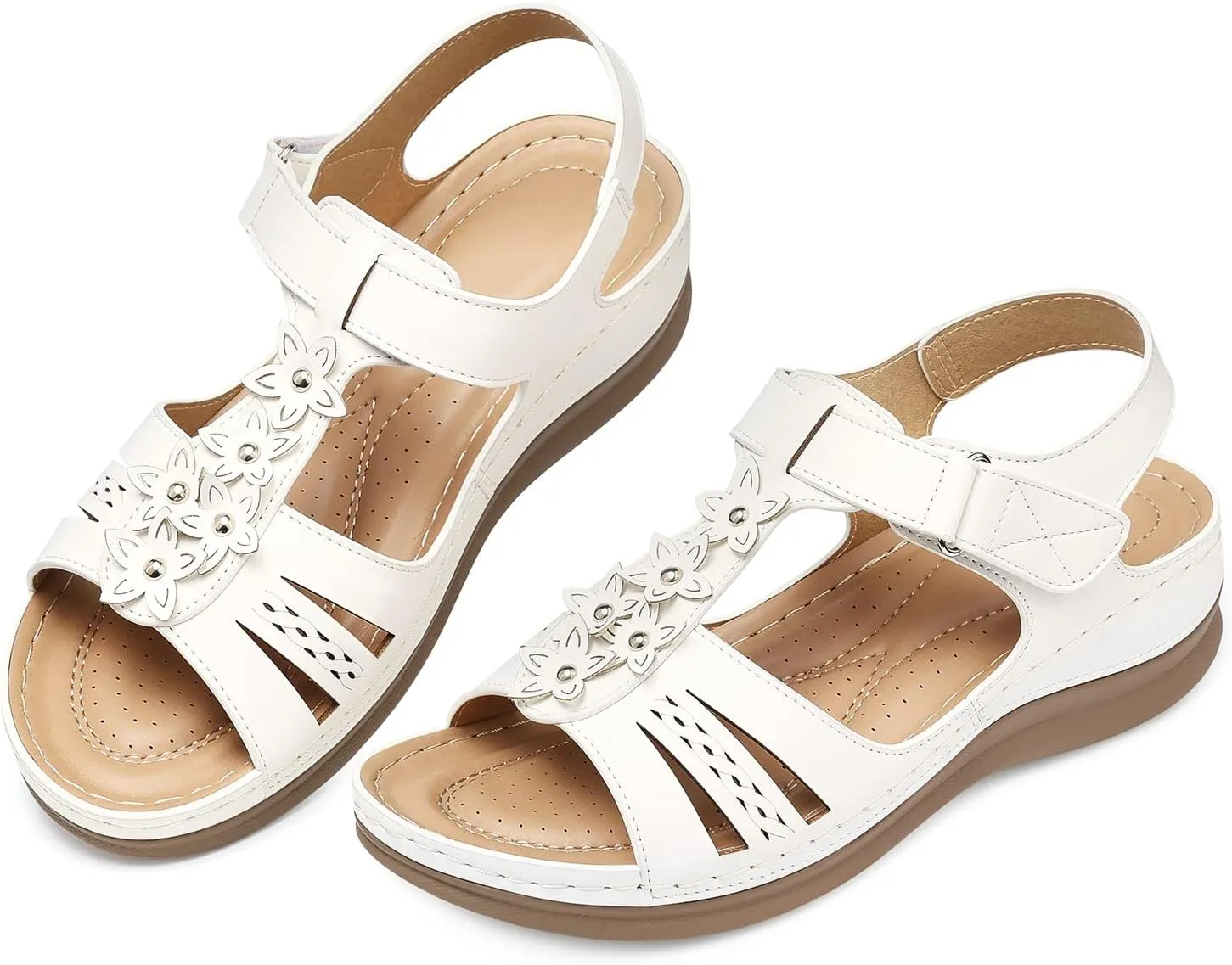 SHIBEVER Wedge Sandals for Women Dressy: Comfortable Summer Platform Casual Dress Women Sandal