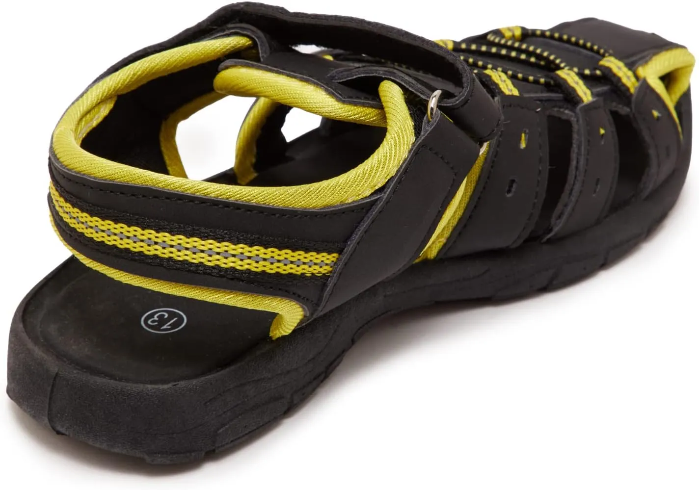 Skysole Boys Water Shoes, Rugged Closed Toe Back Strap Amphibian Sandals for Beach, Hiking & Outdoor Sports - Patterned/Solid