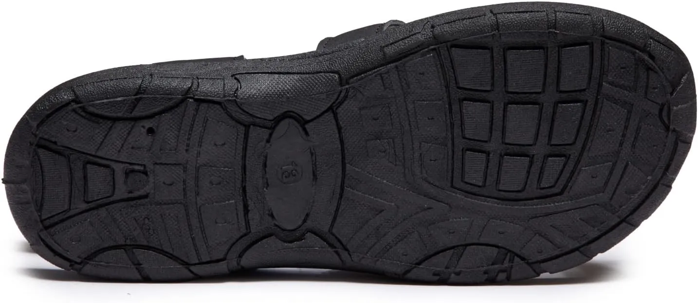 Skysole Boys Water Shoes, Rugged Closed Toe Back Strap Amphibian Sandals for Beach, Hiking & Outdoor Sports - Patterned/Solid
