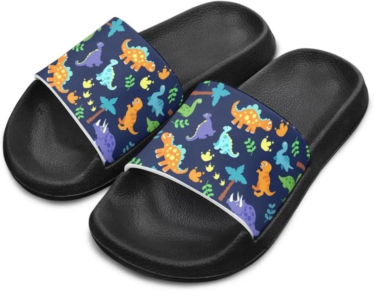 Slide Sandals Non-Slip Youth Pool Shower Shoes Open Toe Design Thick Sole Living Room Sandals