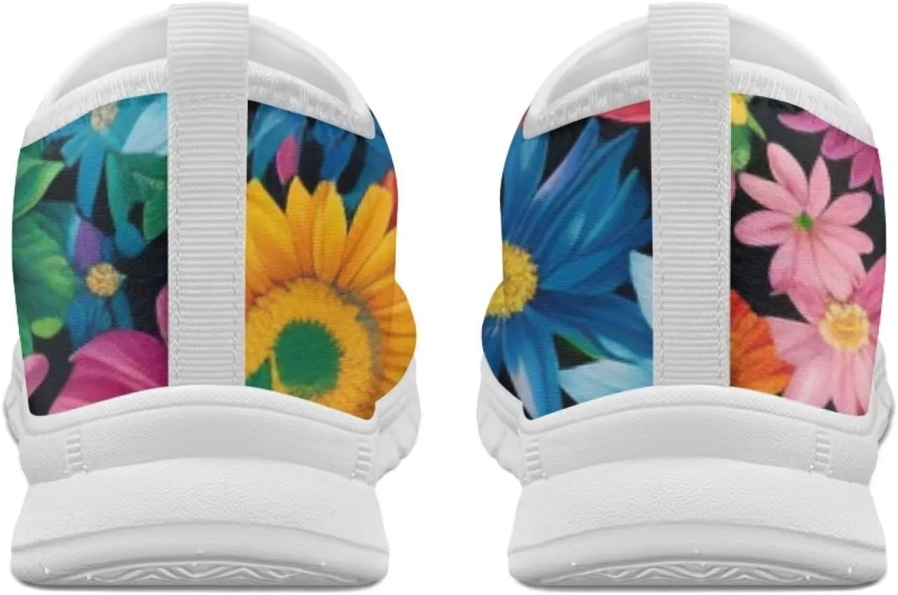 Slip On Walking Shoes for Women Knit Mesh Casual Shoes Non Slip Size 5-10.5