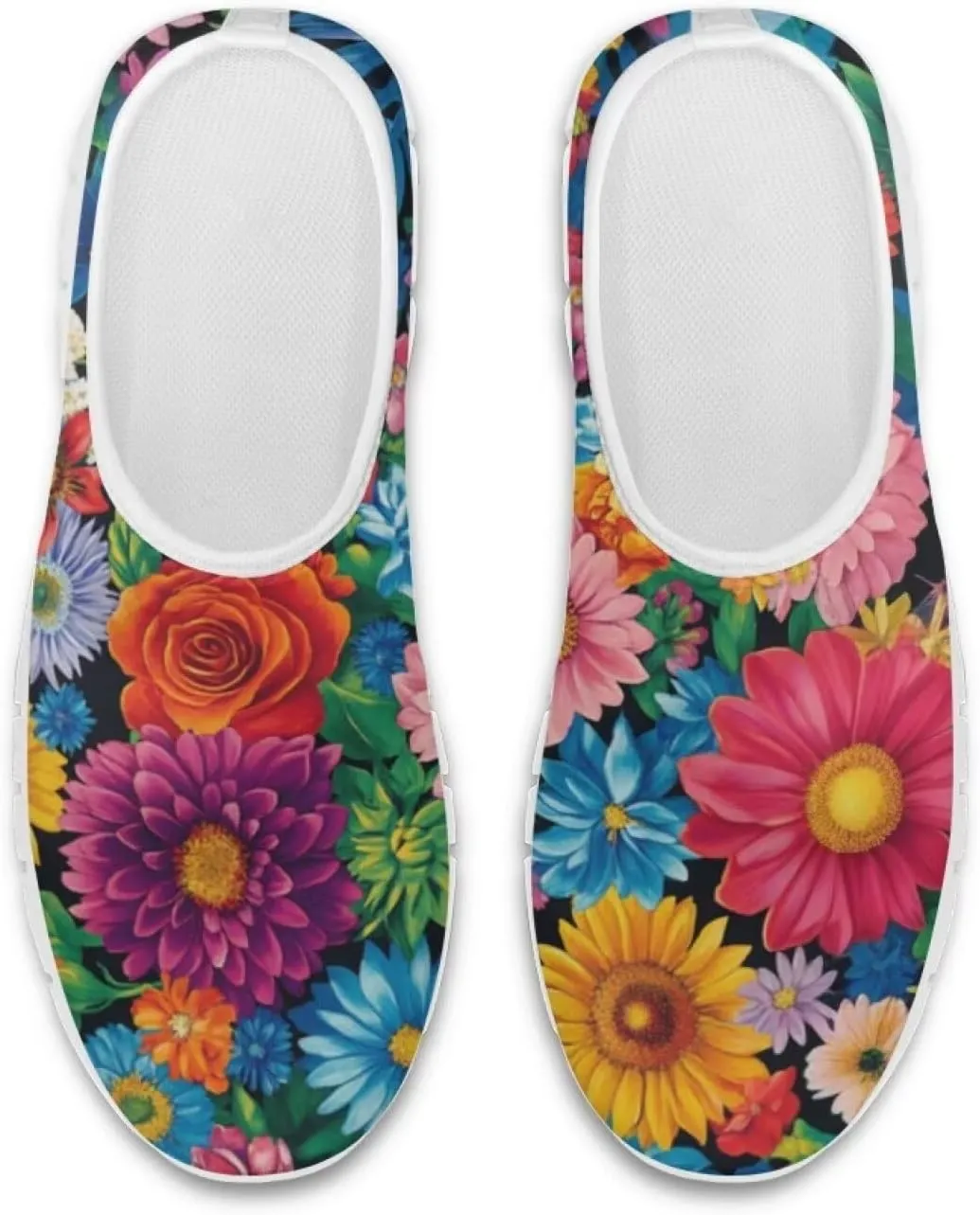 Slip On Walking Shoes for Women Knit Mesh Casual Shoes Non Slip Size 5-10.5