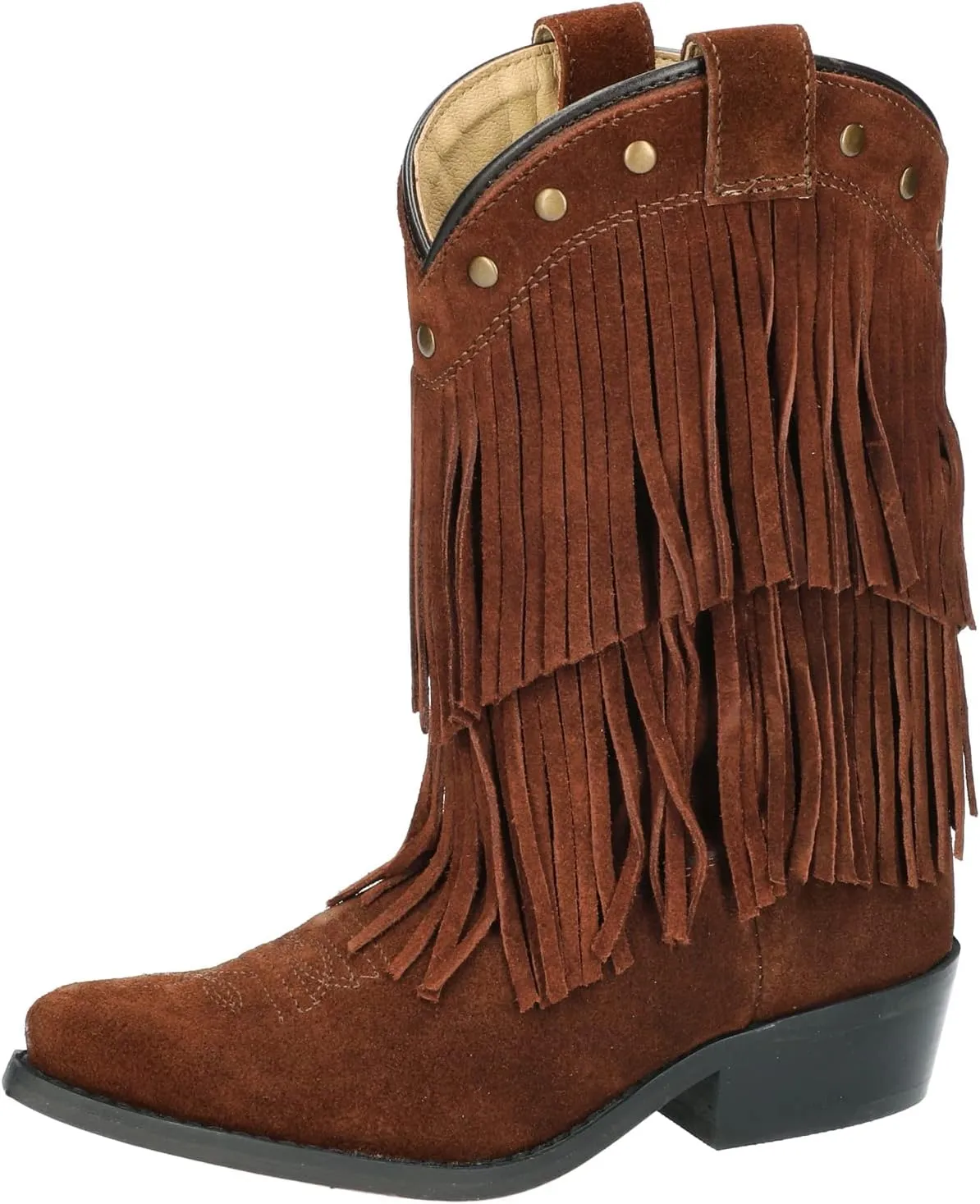 Smoky Girls Wisteria Double Fringe Tan Western Boot
