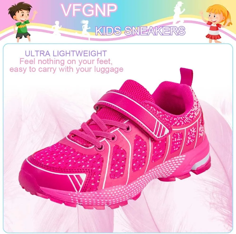 Sneakers for Boys and Girls, Kids Tennis Running Shoes, Lightweight Breathable Sport Athletic Shoe