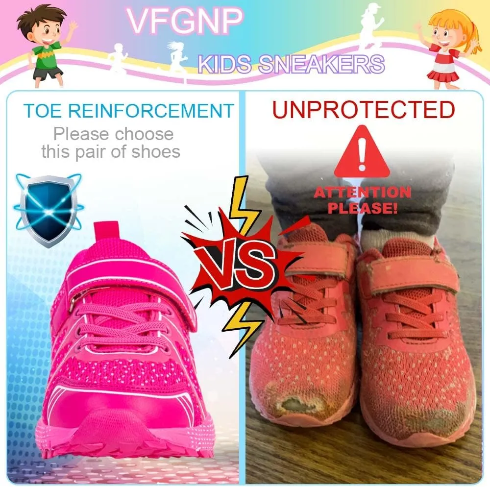 Sneakers for Boys and Girls, Kids Tennis Running Shoes, Lightweight Breathable Sport Athletic Shoe