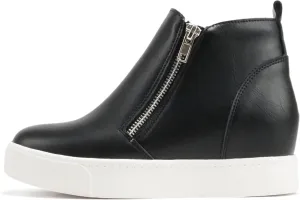 Soda Womens Taylor Nubuck Hight Top Slip On Fashion Sneakers