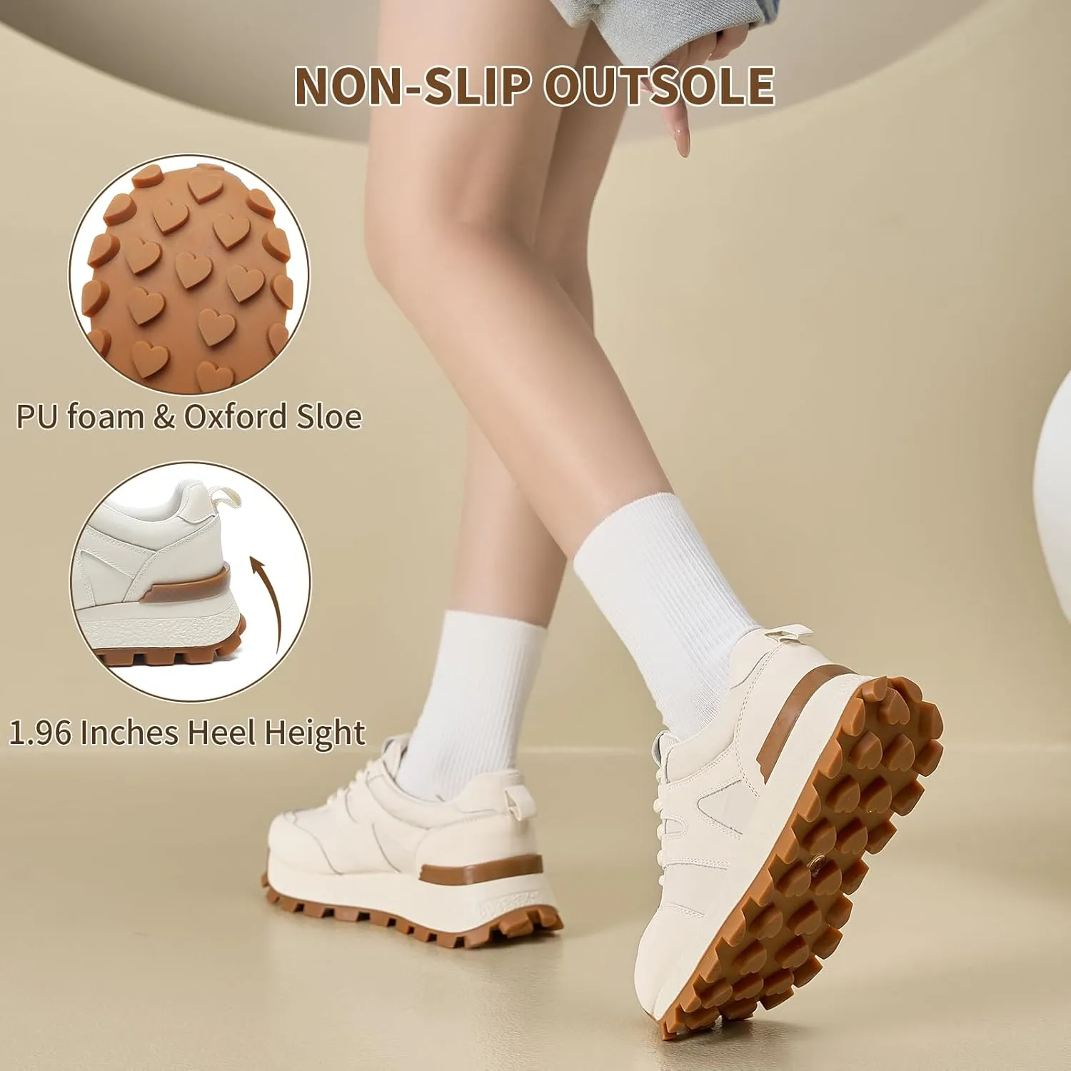 somiliss Sneakers for Women Genuine Leather Breathable Upper Patchwork Casual Non-Slip Walking Shoes Comfortable Tennis Running Shoes Womens Fashion Sneakers
