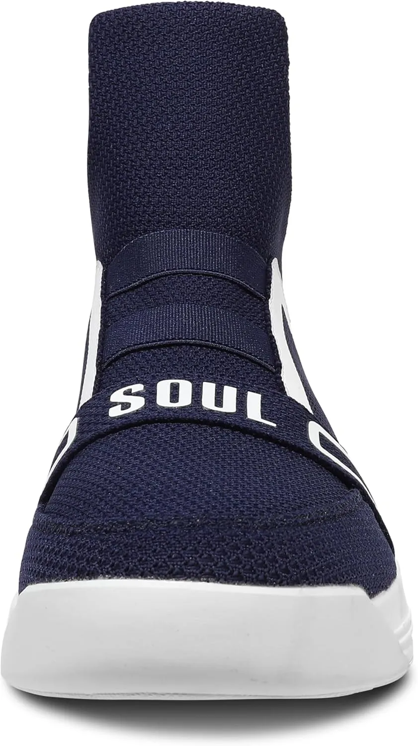 Soulsfeng High Top Running Shoes for Men Lightweight Breathable Mesh Walking Athletic Sneakers