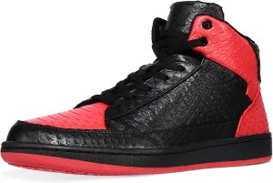 Soulsfeng Unisex Basketball Shoes Leather High Top Sneakers Comfortable Walking Skate Shoes