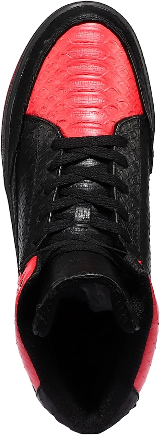 Soulsfeng Unisex Basketball Shoes Leather High Top Sneakers Comfortable Walking Skate Shoes