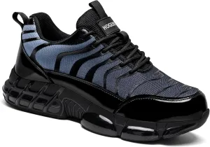 Steel Toe Shoes for Men Women Safety Work Sneakers Indestructible Comfortable Lightweight Breathable Construction Sneakers Anti Smashing Puncture Proof Air Cushion