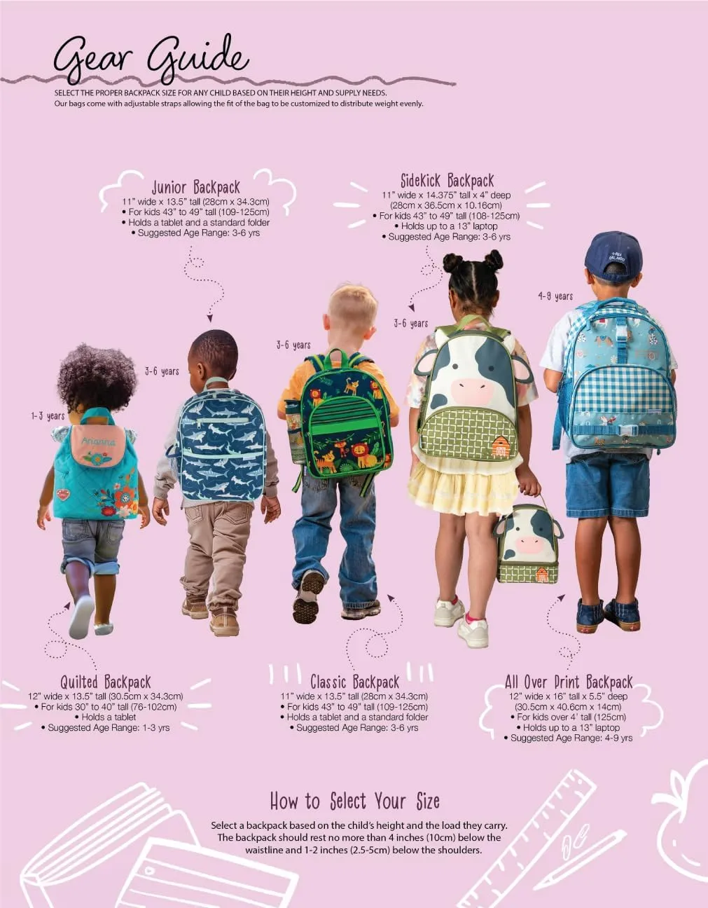 Stephen Joseph Kids' Unisex Toddler Back to School, Quilted Backpack, Ballet Bunny Dark Blue, One Size