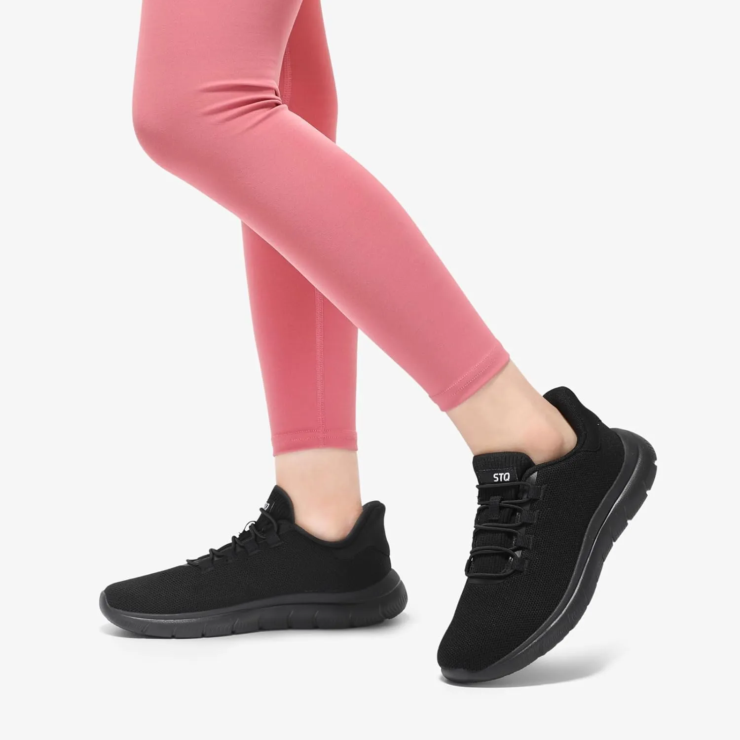 STQ Slip on Sneakers Womens Walking Shoes Tennis Orthopedic Arch Support Non Resistant Lightweight Comfort Maternity Pregnant Nurse