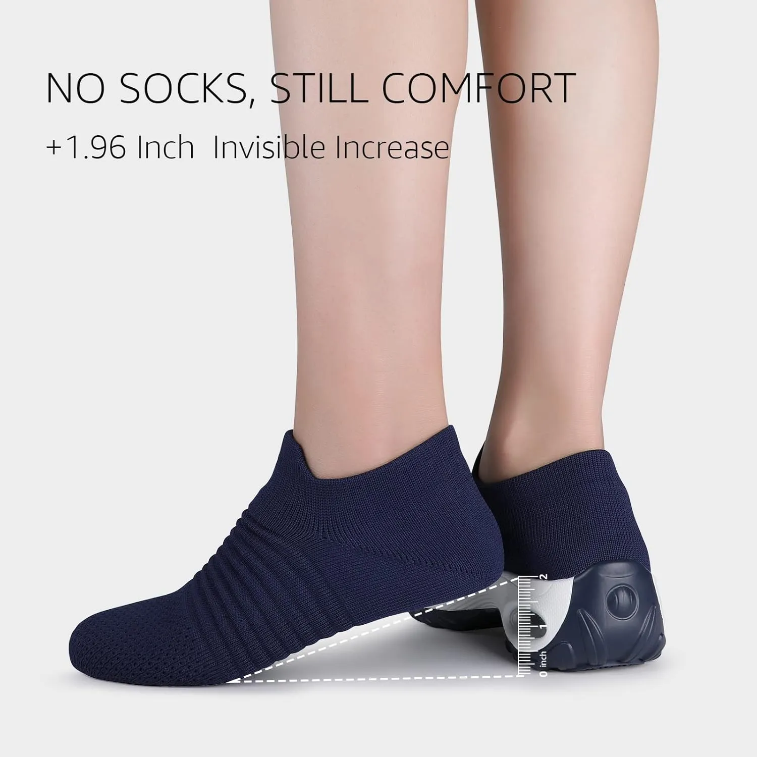 STQ Walking Shoes Women Slip on Sneakers Non Slip Work Air-Cushion Arch Support Tennis Plantar Fasciitis Orthopedic Breathable Mesh Comfortable Ladies Nursing