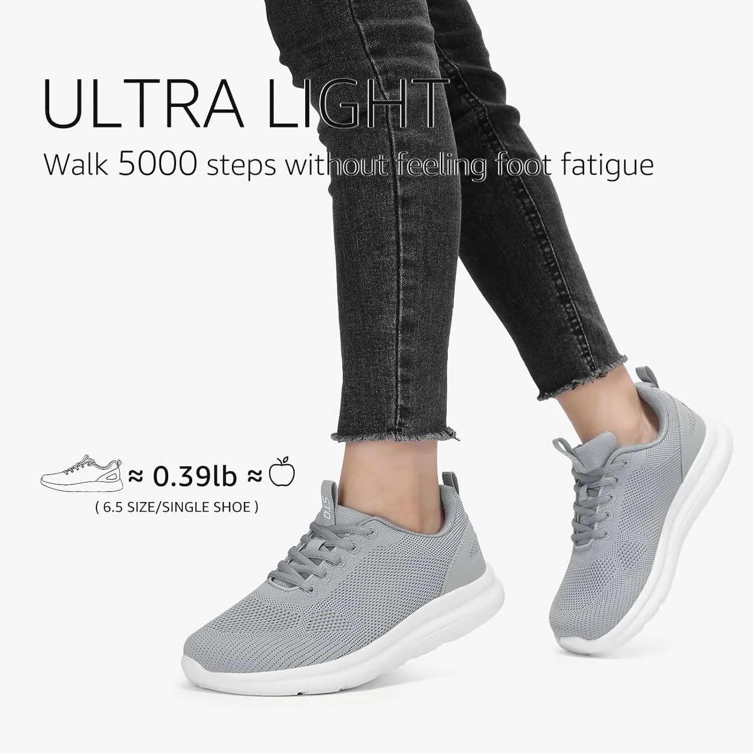 STQ Wide Toe Box Walking Shoes Women Orthopedic Swollen Feet Diabetic Tennis Running Sneakers for Plantar Fasciitis Arch Support Bunions