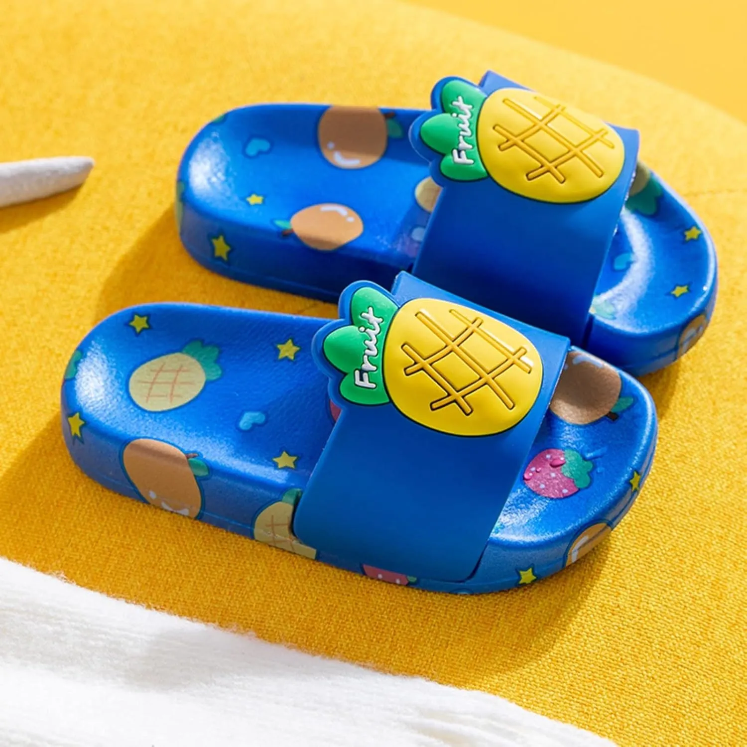 Summer New Fruit Children Sandals and Slippers Indoor Home Cute Non Slip Flip Flops Toddler Girl Children's Slippers