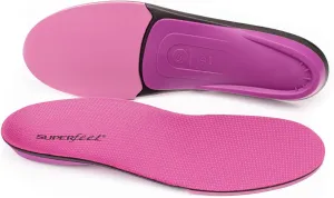 Superfeet All-Purpose Women's High Impact Support Insoles (Berry) - Trim-To-Fit Orthotic Arch Support Inserts for Women's Running Shoes - Professional Grade