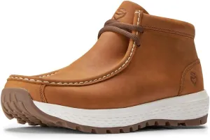 SUREWAY Men's Chukka Boots,Fashion and Comfort Driving Shoes, Leather Moc Toe Work Boots