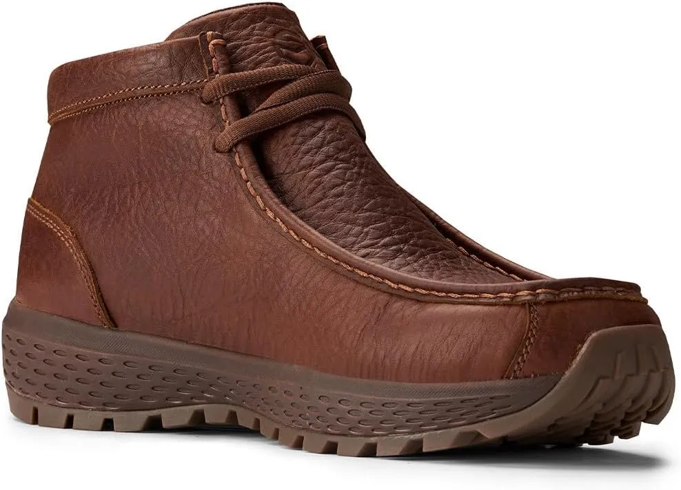 SUREWAY Men's Chukka Boots,Fashion and Comfort Driving Shoes,Lightweight Durability Leather Moc Toe Work Boots