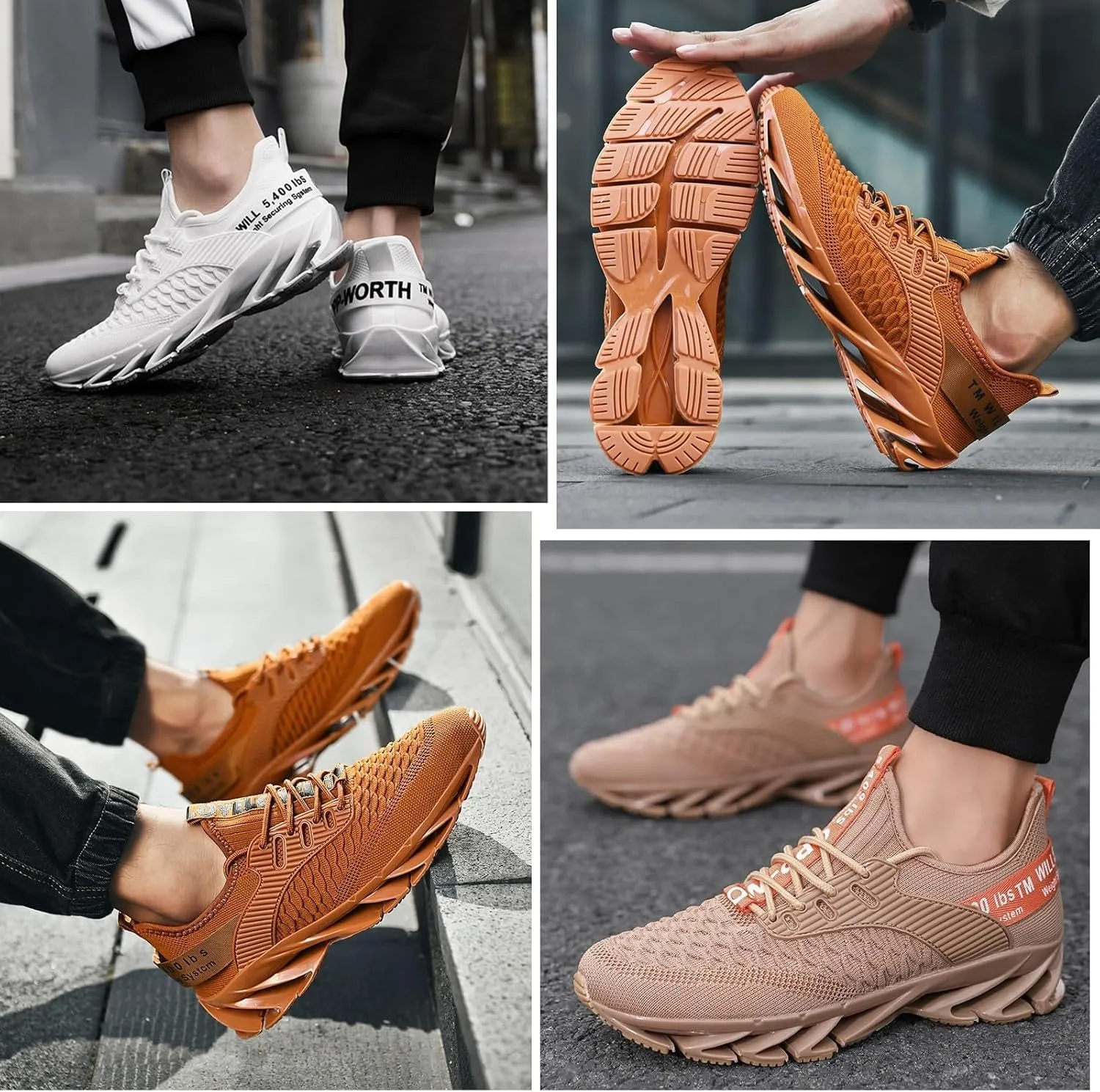 Tallboost Sneakers, Malaho Elev8 Shoes Mens, Height Boosting Shoes, Breathable Non-Slip Men's Shoes, Slip on Sports Sneaker