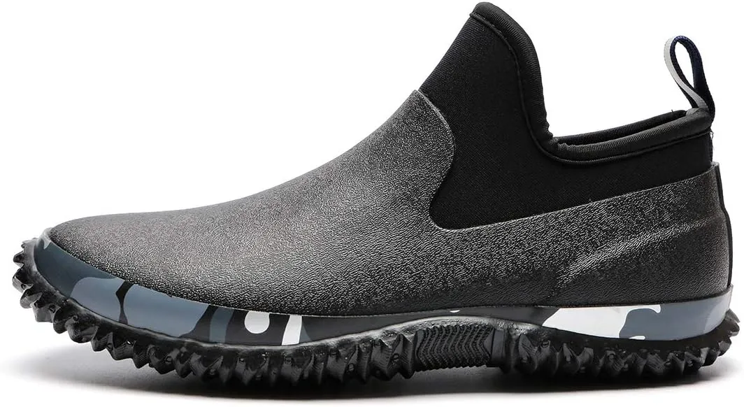 TENGTA Unisex Waterproof Garden Mud Shoes Mens Rubber Gardening Rain Boots for Women Car Wash Footwear