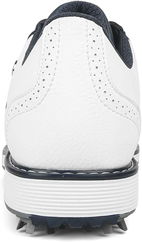 THESTRON Men Professional 9 Spikes Golf Shoes Waterproof Golf Training Sneakers Turf Walking Sneakers Male Spikes Golf Footwears Comfort Golfing Wears