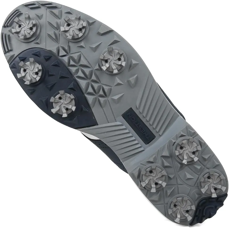 THESTRON Men Professional 9 Spikes Golf Shoes Waterproof Golf Training Sneakers Turf Walking Sneakers Male Spikes Golf Footwears Comfort Golfing Wears