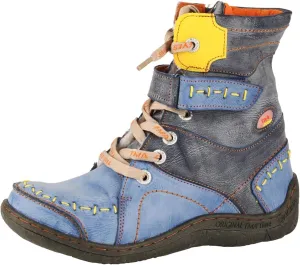 TMA EYES Women's Leather Casual Ankle Boots Fashion Non-slip With Side Zipper Design