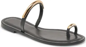 Toe Ring Thong Sandals for Women Open Toe Slide Flat Sandals Casual Summer Dressy Beach Sandals