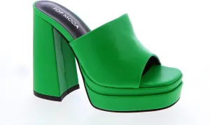 TOP Moda Womens Platform Slip On Chunky High Heel Sandals