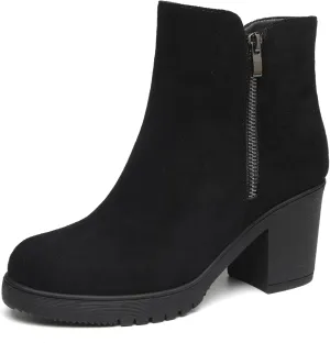 TYNDALL Women's Low Heel Platform Chunky Heel Ankle Boots Booties for Women