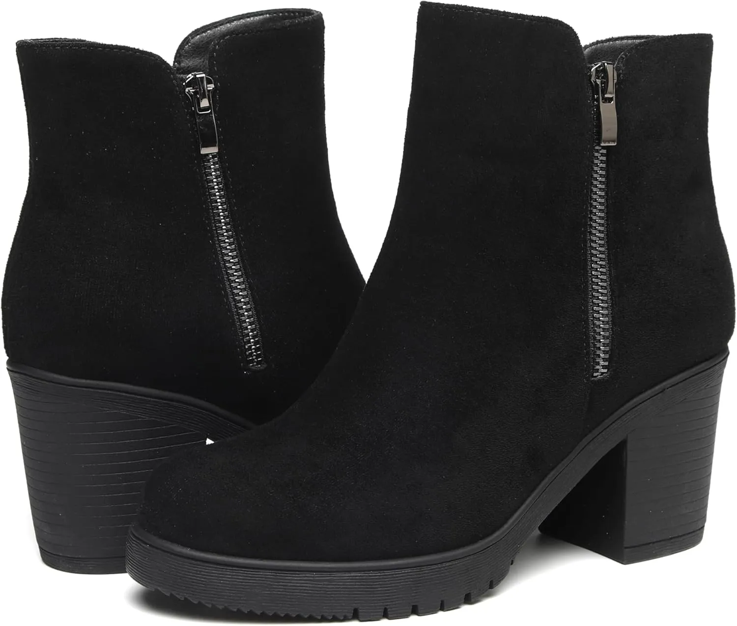 TYNDALL Women's Low Heel Platform Chunky Heel Ankle Boots Booties for Women