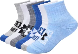 Under Armour Baby Boys Multi Pack Basic Essential Quarter Sock