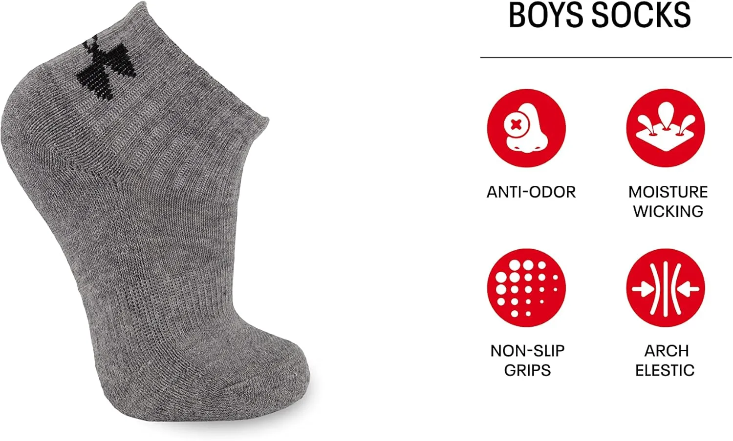 Under Armour Baby Boys' Multi Pack Printed Quarter Sock