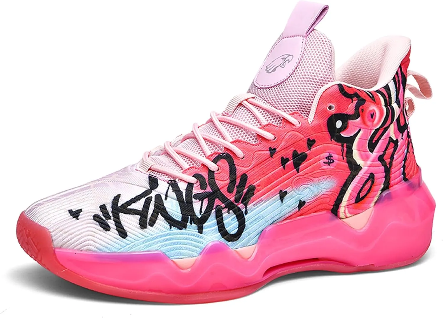 Unisex Basketball Shoes Shock-Absorbing Wear-Resistant Fashionable Lightweight Sports Training Boots