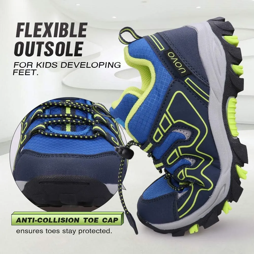 UOVO Boys Shoes Boys Tennis Running Sneakers Waterproof Hiking Shoes Kids Outdoor Fashion Sneakers Slip Resistant (Big/Little Boys)