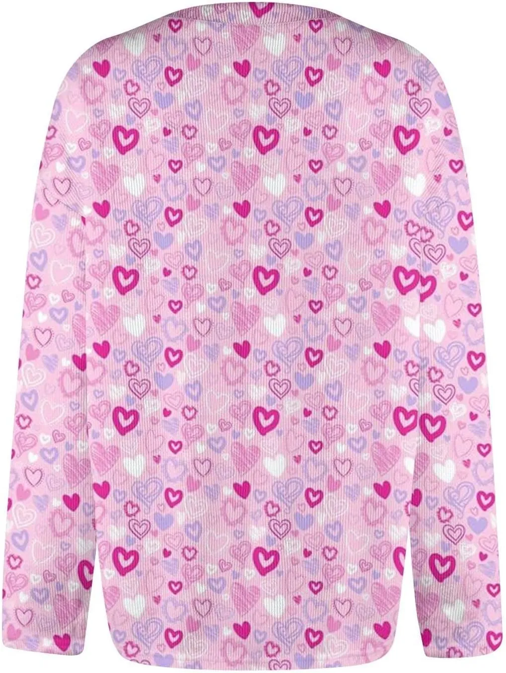 Valentines Cardigan for Women 2025 Lightweight Plus Size Cute Heart Print Long Sleeve Button Open Front Knit Sweater