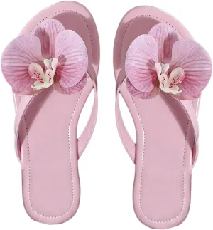 Verdusa Women's Flower Thong Sandals Flip Flops Summer Beach Slides