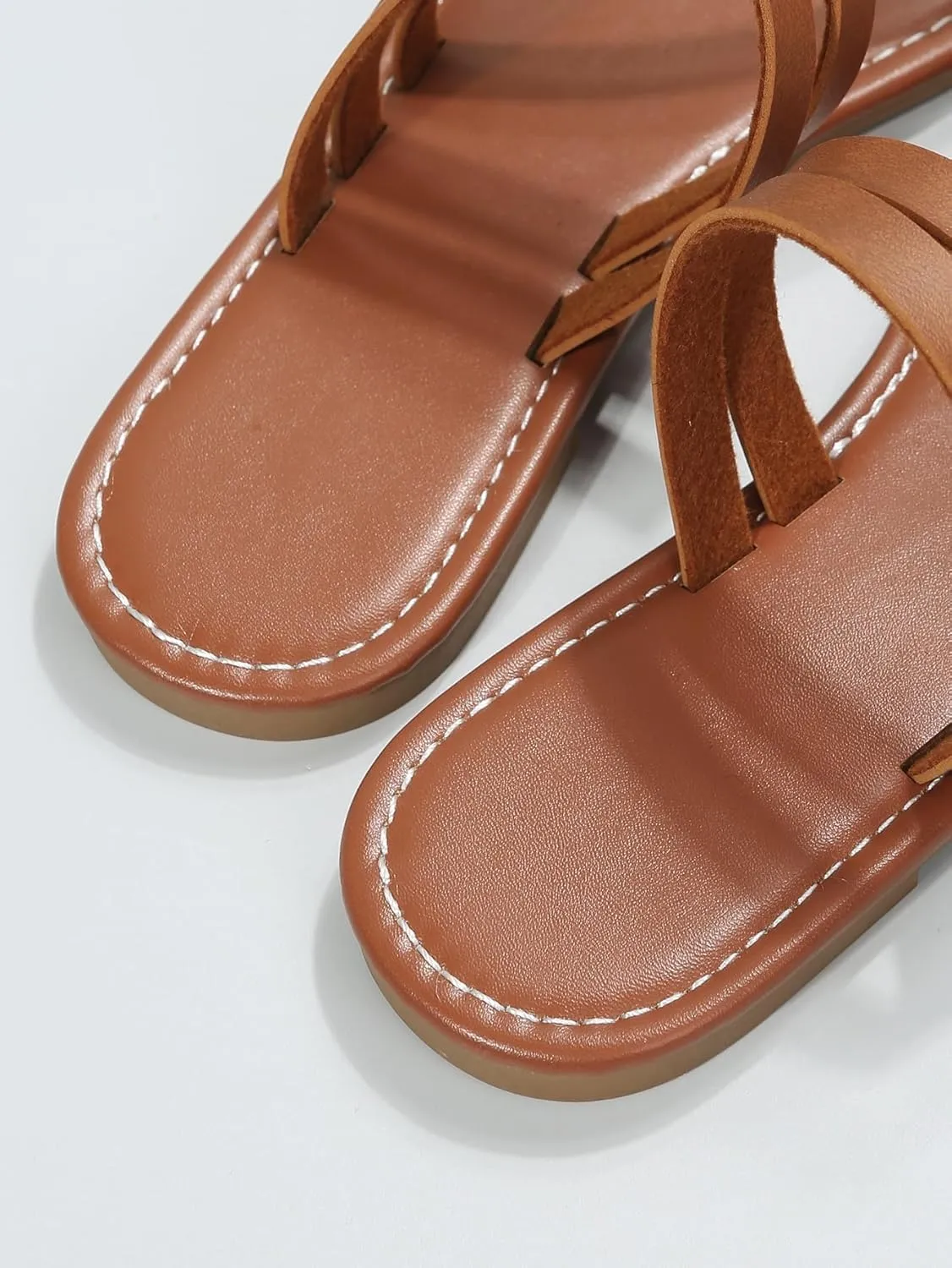 Verdusa Women's Strappy Thong Sandals Beach Sandals Boho Flats