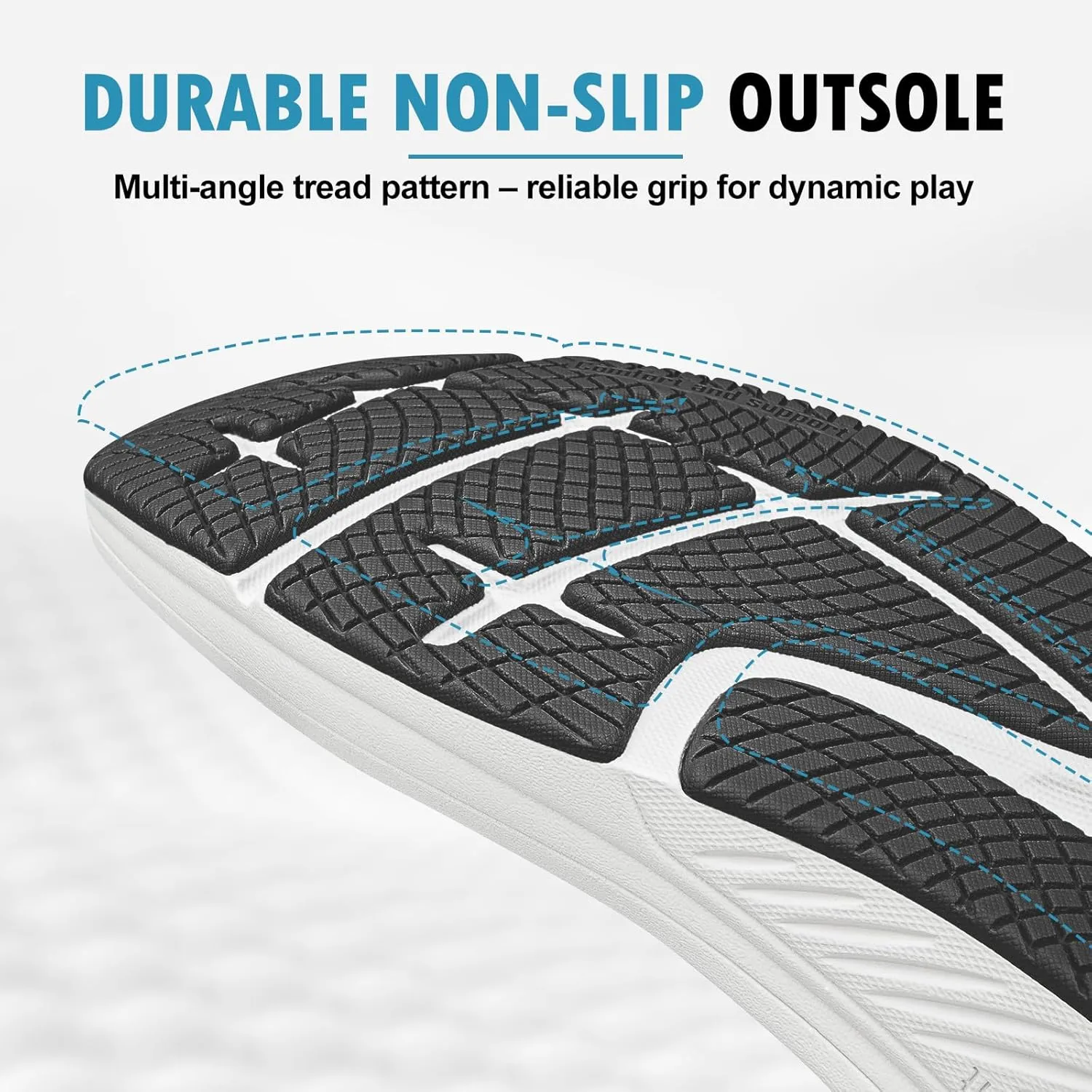Walking Shoes Mens for Plantar Fasciitis, Orthopedic Shoes for Men with Arch Support, Non-Slip Orthotic Shoes for Heel Pain Relief