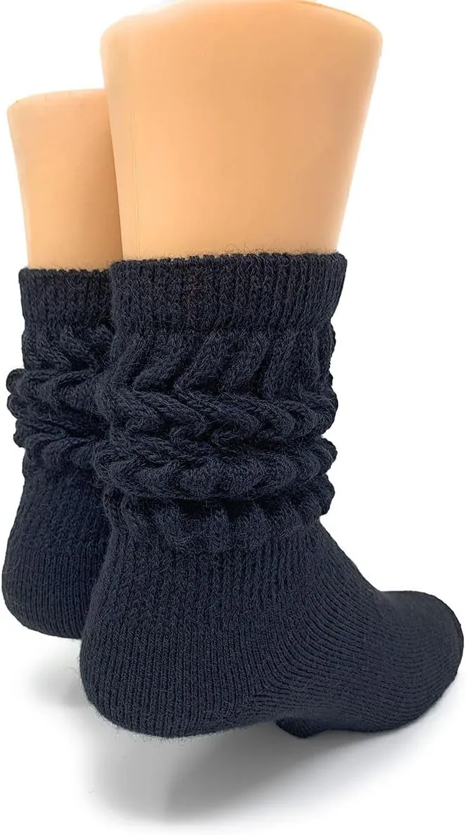 WARRIOR ALPACA SOCKS - Women's Scrunchy Slouch 100% Alpaca Wool Socks