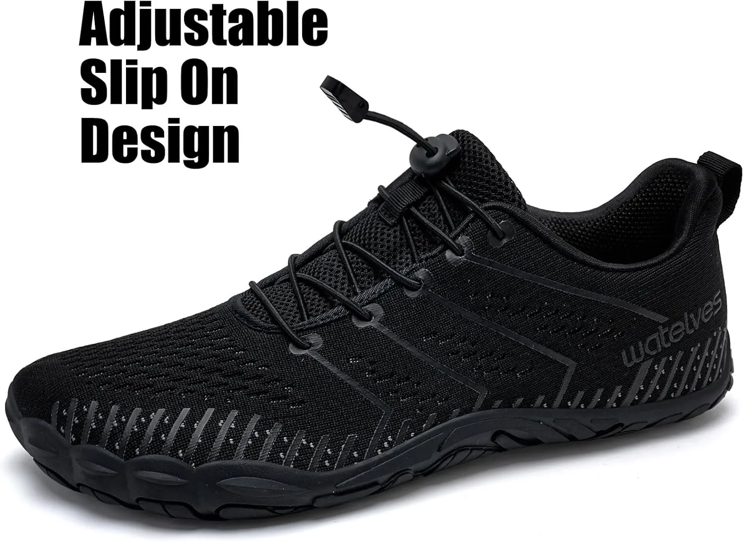 WateLves Barefoot Shoes Women Men Anti Slip Water Shoes Wide Toe Breathable Walking Shoes Minimalist Zero Drop Sneakers for Beach Travel Hiking