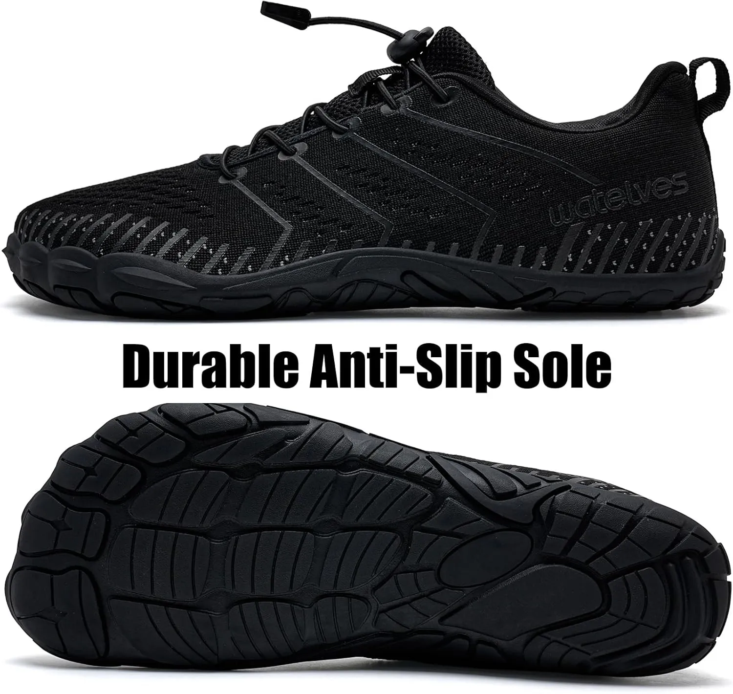 WateLves Barefoot Shoes Women Men Anti Slip Water Shoes Wide Toe Breathable Walking Shoes Minimalist Zero Drop Sneakers for Beach Travel Hiking