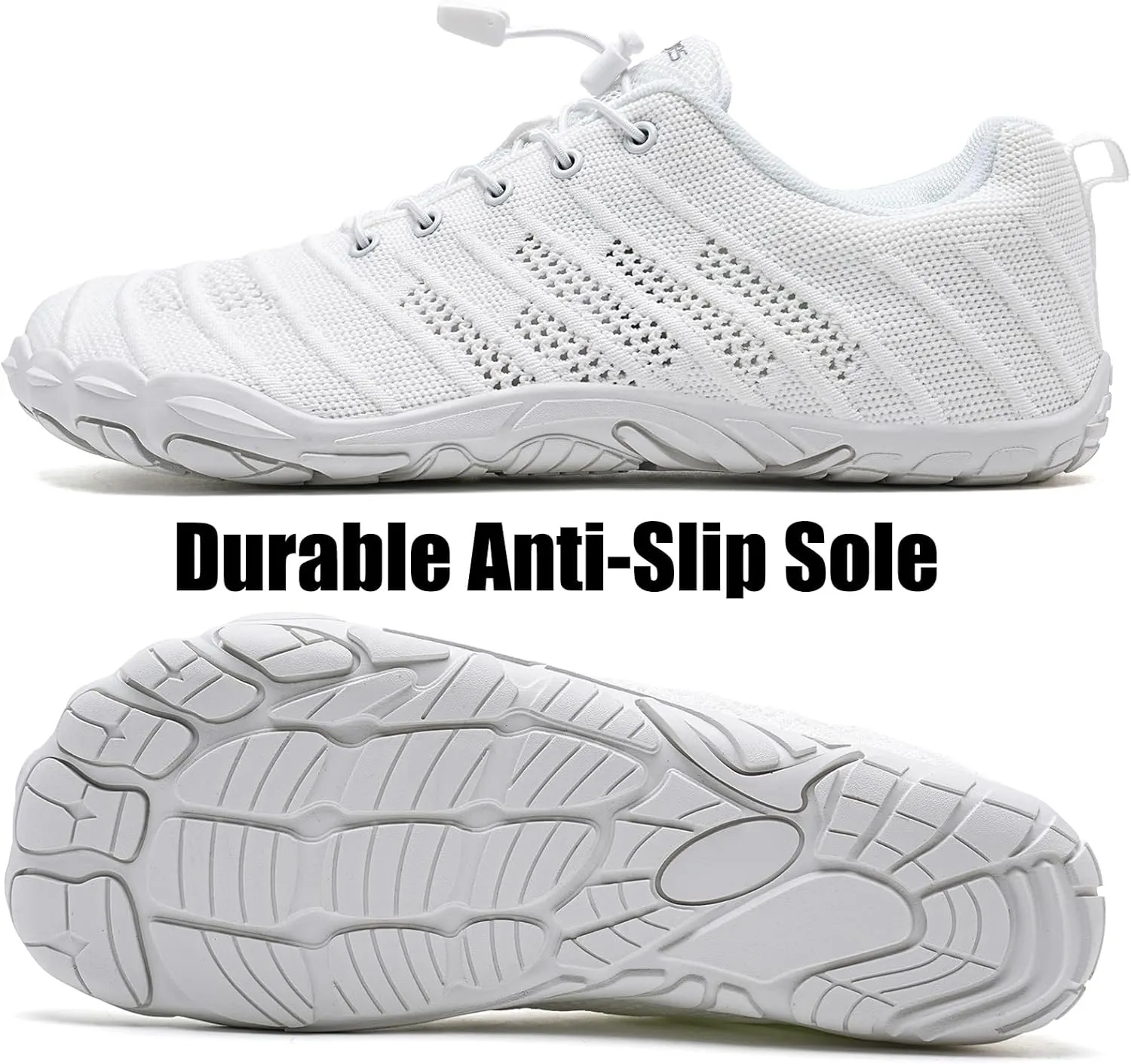 WateLves Barefoot Shoes Women Men Anti Slip Water Shoes Wide Toe Breathable Walking Shoes Minimalist Zero Drop Sneakers for Beach Travel Hiking
