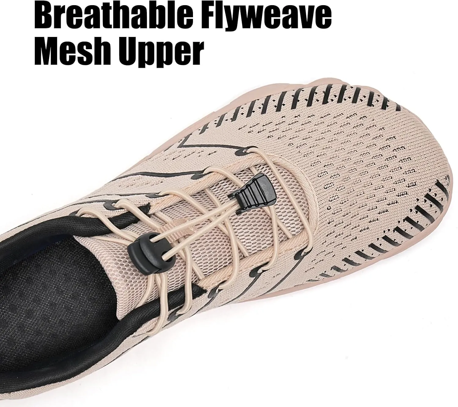WateLves Barefoot Shoes Women Men Anti Slip Water Shoes Wide Toe Breathable Walking Shoes Minimalist Zero Drop Sneakers for Beach Travel Hiking