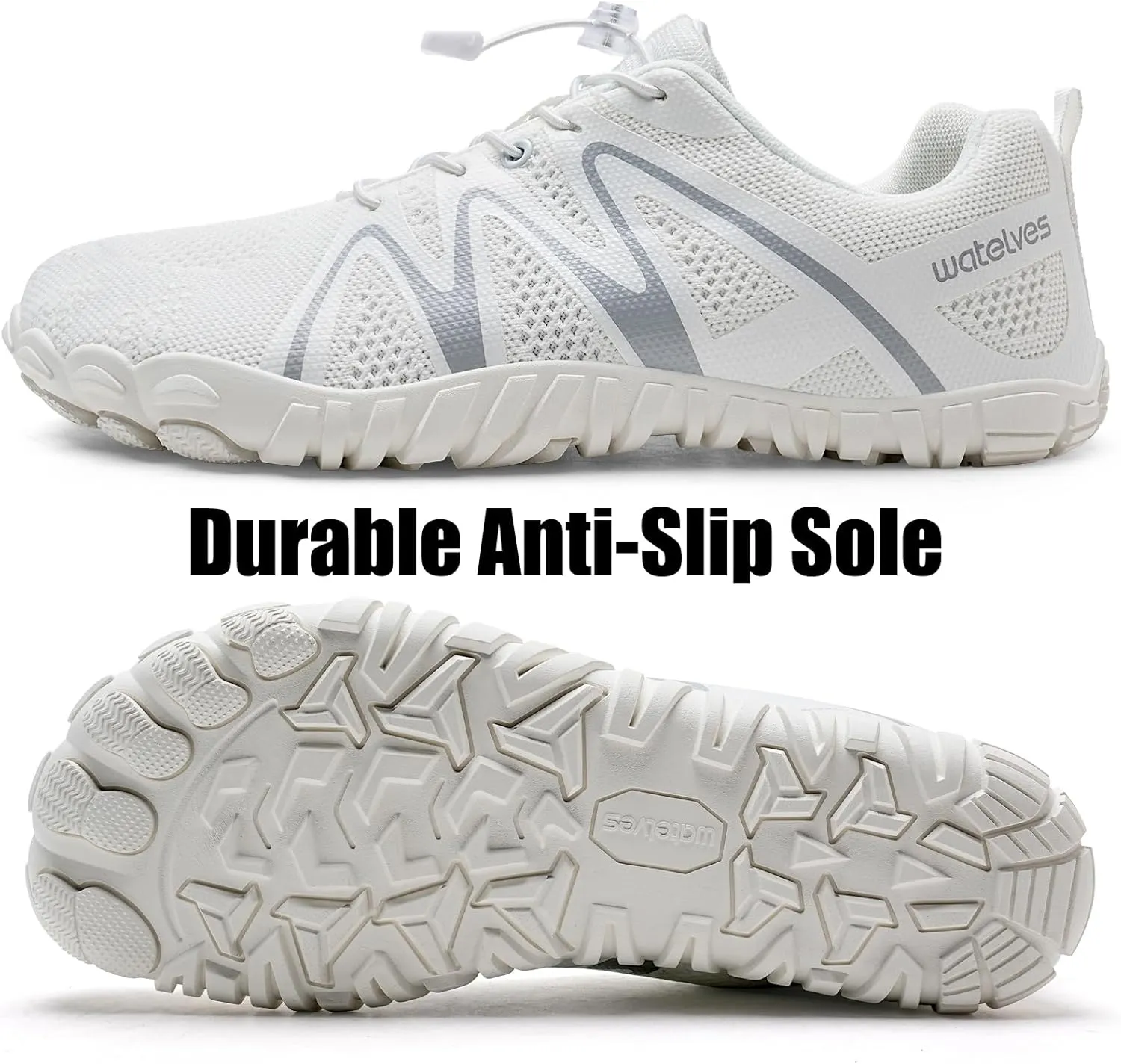 WateLves Barefoot Shoes Women Men Breathable Water Wide Toe Beach Walking Shoes Slip On Minimalist Travel Hiking Sneakers