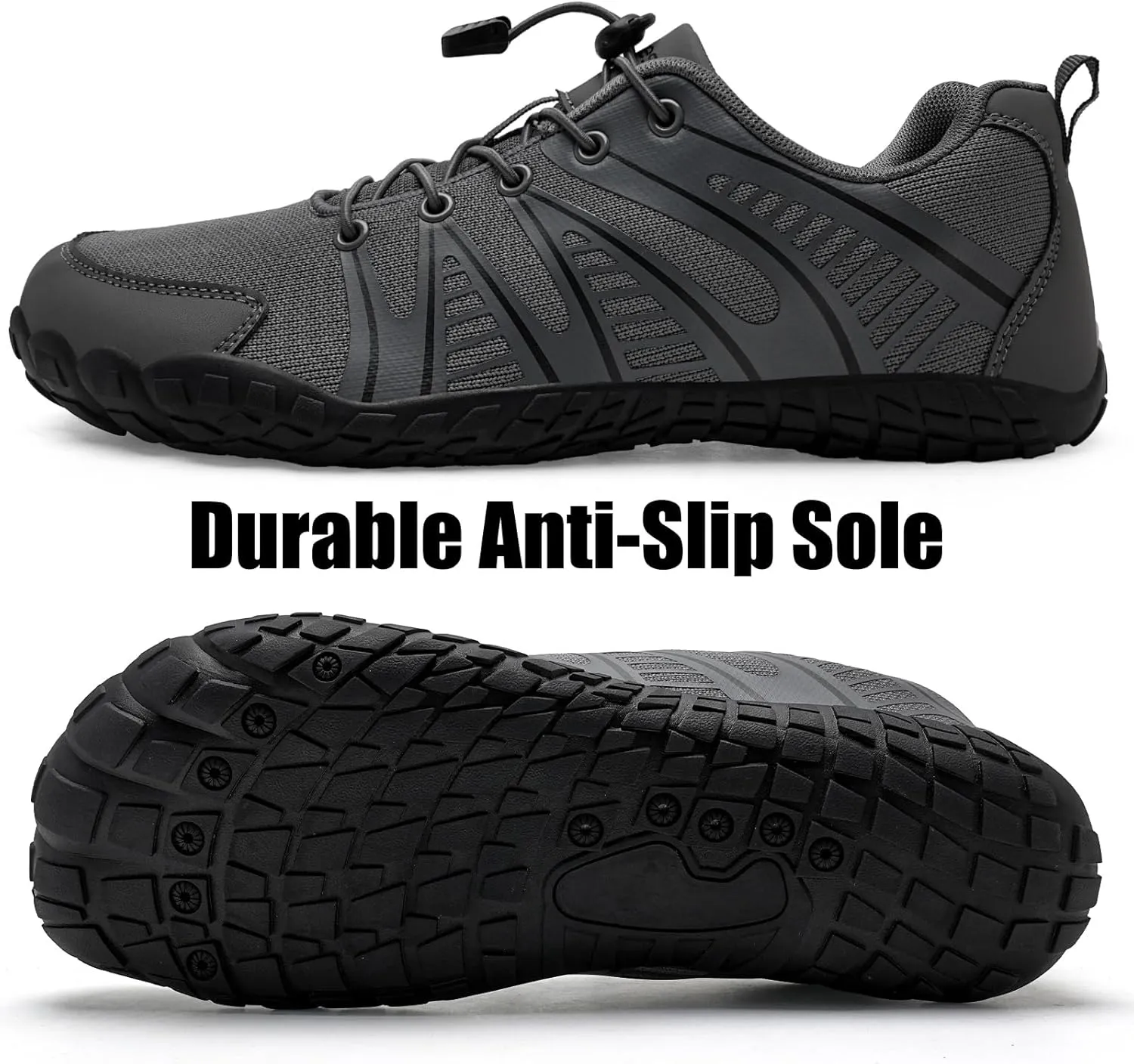 WateLves Barefoot Shoes Women Men Breathable Water Wide Toe Beach Walking Shoes Slip On Minimalist Travel Hiking Sneakers
