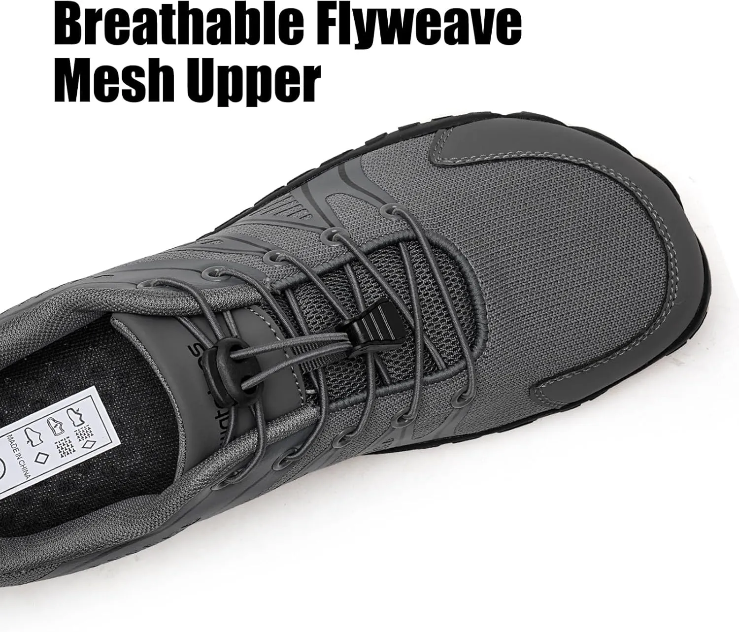 WateLves Barefoot Shoes Women Men Breathable Water Wide Toe Beach Walking Shoes Slip On Minimalist Travel Hiking Sneakers